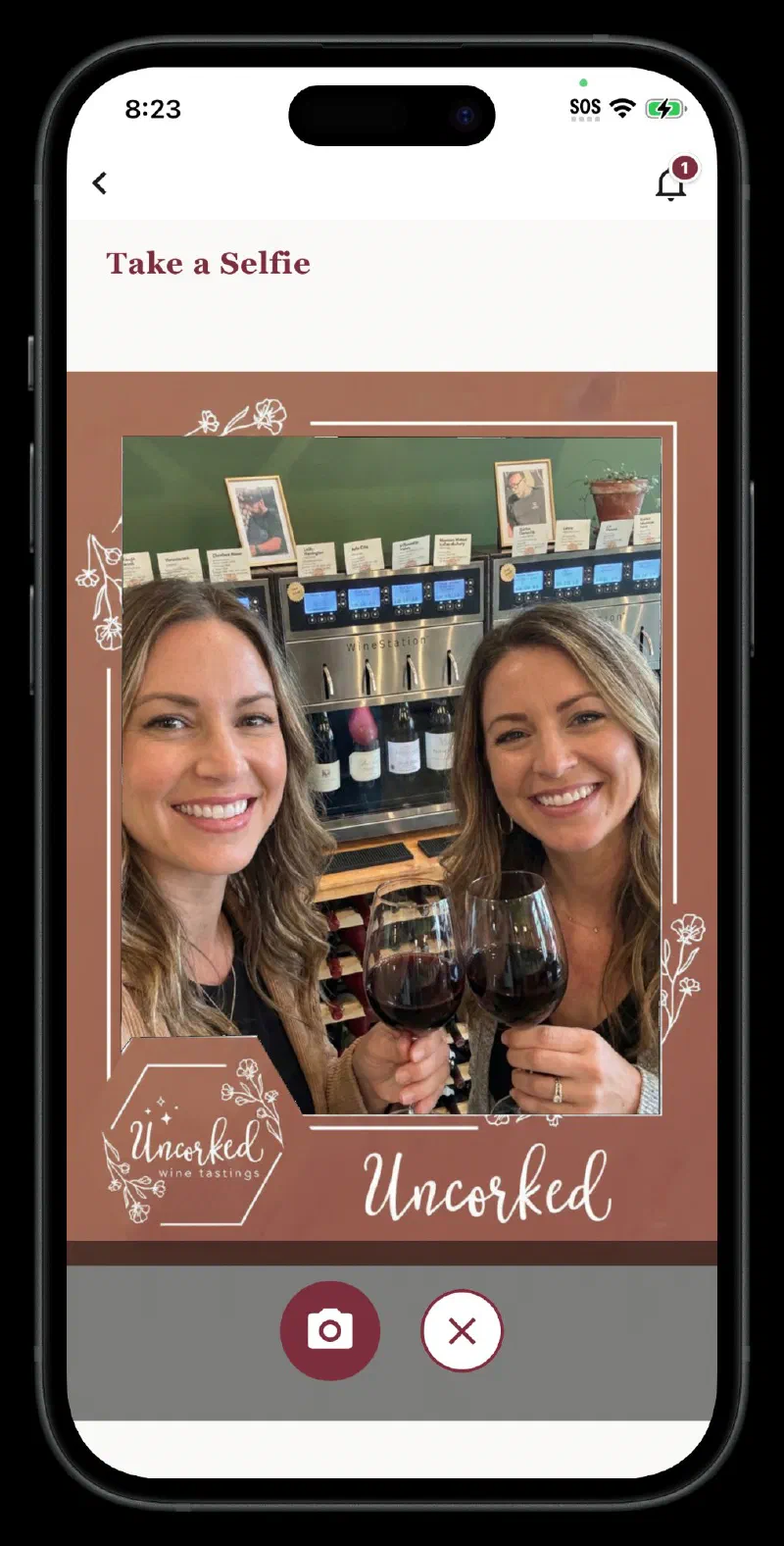 Branded photo experience for members